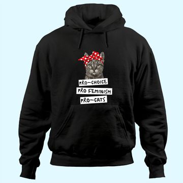 Discover Pro Choice Pro Feminism Pro Cats Hoodie