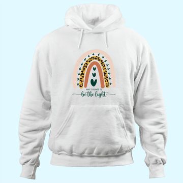 Discover Be The Light Boho Rainbow Christian Scripture Religious Hoodie