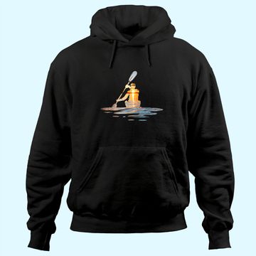 Discover Kayaking Silhouette Kayak Kayaker Hoodie