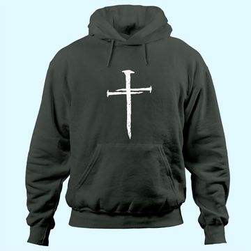 Discover Christian Jesus Nail Cross Hoodie