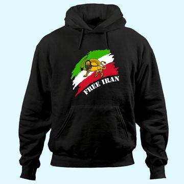 Discover Free Iran Flag With Lion Hoodie