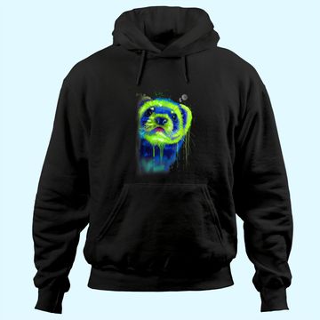Discover Ferret Artwork - Best Pet Hand Painting Art Gifts Hoodie
