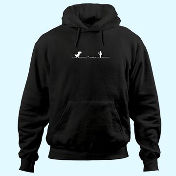 Discover No Internet Dinosaur Graphic Design Hoodie