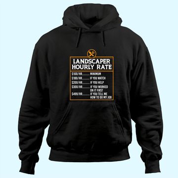 Discover Landscaping Hourly Rate For Landscaper Mower Hoodie