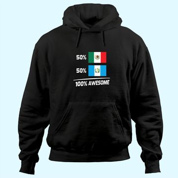 Discover Half Mexican Half Guatemalan Pride Mexico Guatemala Flag Hoodie