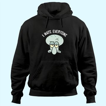 Discover SpongeBob SquarePants Squidward I Hate Everyone Hoodie