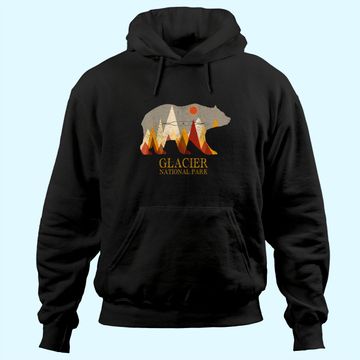 Discover Glacier National Park Grizzly Bear Montana Hoodie
