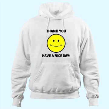 Discover Thank You Have a Nice Day Smiley Grocery Bag Novelty THoodie