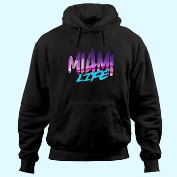 Discover Men's Hoodie Miami Life Beach View