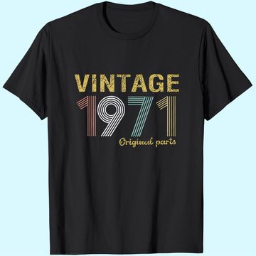 Discover 50th Birthday Vintage 1971 T Shirt