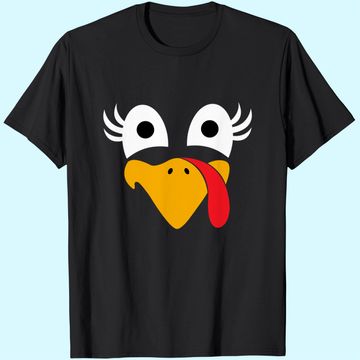 Discover Cute Turkey Fall Thanksgiving T-Shirt