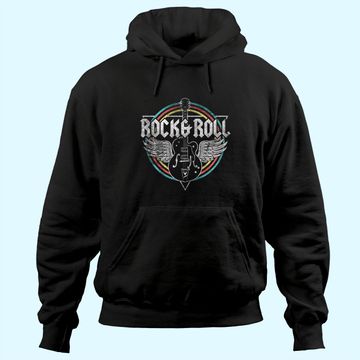 Discover Rock & Roll Guitar Wings Music Hoodie
