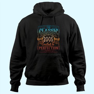 Discover Vintage 2005 Limited Edition Gift 16th Birthday Hoodie