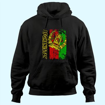 Discover Vintage Afghanistan Flag Hoodie