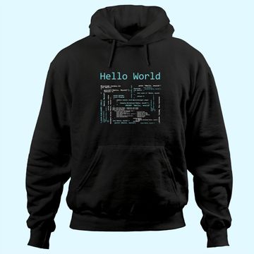 Discover Hello World Computer Programming Languages Hoodie