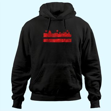 Discover Vintage Skyline Washington Dc Flag Cities Usa Pride Hoodie