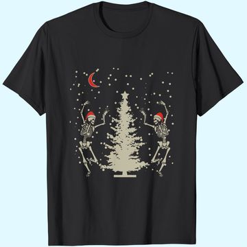 Discover Dancing Skeleton Christmas Christmas T-Shirt