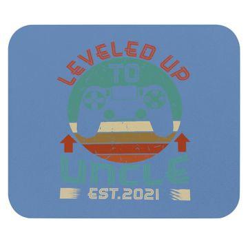 Discover Promoted To Uncle Est 2021 Leveled Up Funny Mouse Pad