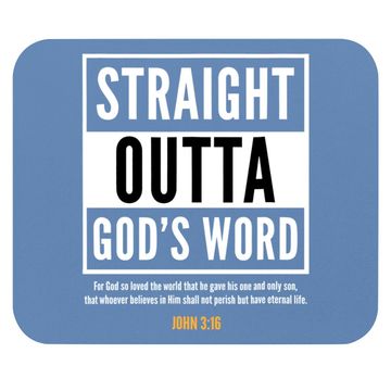 Discover Straight Putta Gods Word Christian Mouse Pad