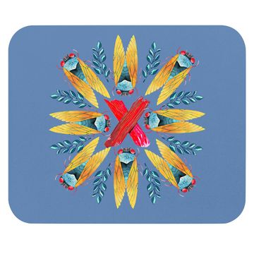Discover Cicada Mandala Brood X 2021 Mouse Pad