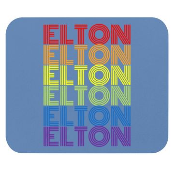 Discover Retro Style Elton Rainbow Mouse Pad