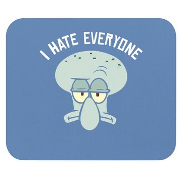 Discover Spongebob Squarepants Squidward I Hate Everyone Mouse Pad