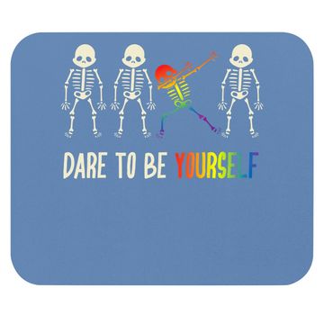 Discover Dare To Be Yourself Mouse Pad | Cute Lgbt Pride Mouse Pad Gift