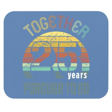 Discover 25th Years Wedding Anniversary Gifts For Couples Matching Mouse Pad