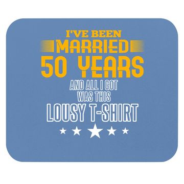 Discover 50 Year Anniversary Gift 50th Wedding Married Mouse Pad