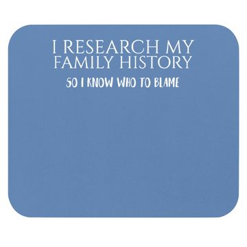 Discover I Research My Family History Mouse Pad Genealogy