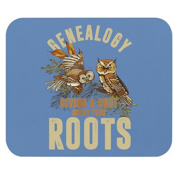 Discover Genealogist Genealogy Owl Lover Roots Ancestry Gift Mouse Pad