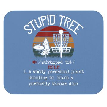 Discover Stupid Tree Disc Golf Vintage Mouse Pad