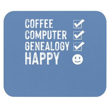 Discover Coffee Computer Genealogy Genealogist Ancestry Lineage Gift Mouse Pad