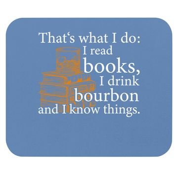 Discover That's What I Do, Book Lover And Bourbon Drinker Gift Mouse Pad