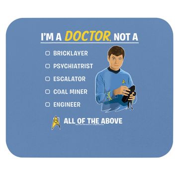 Discover Star Trek Original Series Mccoy I'm A Doctor Graphic Mouse Pad
