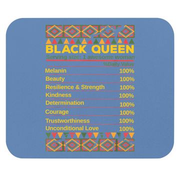 Discover Black Queen Ingredient Table Juneteenth Proud Black Girl Mouse Pad