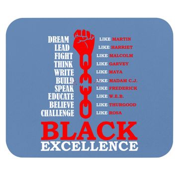 Discover Black Excellence, Black Af Mouse Pad