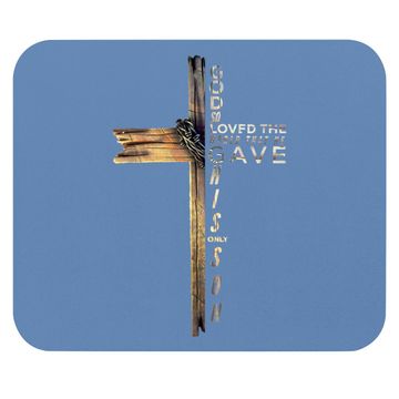 Discover John 3:16 Christian Cross Bible Mouse Pad