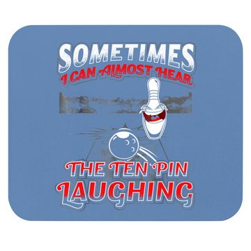 Discover Hear 10 Pin Laughing Funny Bowling Mouse Pad