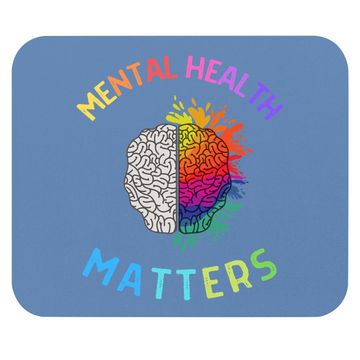Discover Mental Health Matters, Mental Health Awareness, Brain Mouse Pad