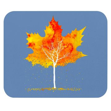 Discover Maple Leaf Autumn Tree Orange Fall Leaves Season Mouse Pad