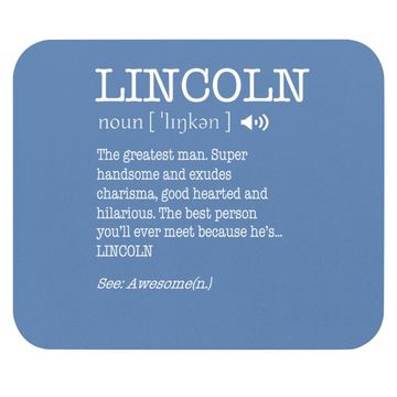 Discover The Name Is Lincoln Funny Gift Adult Definition Mouse Pad