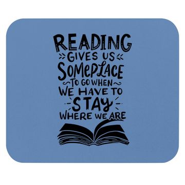 Discover Reading Reader Book Lover Literature Library Month Gift Mouse Pad