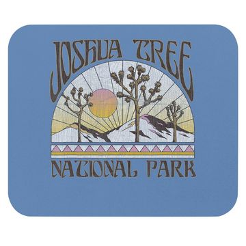 Discover Vintage Joshua Tree National Park Retro Outdoor Camping Hike Mouse Pad