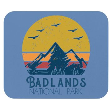 Discover Retro Vintage Badlands National Park South Dakota Gift Mouse Pad