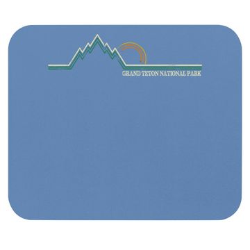 Discover Summer Retro Grand Teton National Park Wyoming Mouse Pad
