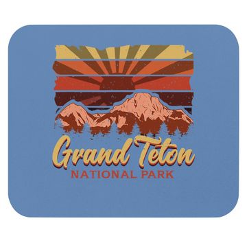 Discover Vintage National Park Mouse Pad Grand Teton National Park Mouse Pad