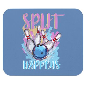 Discover Funny Bowling Mouse Pad | "split Happens" | Bowling Lovers Gift