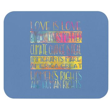 Discover Love Is Love Black Lives Matter Equality Feminist Mouse Pad