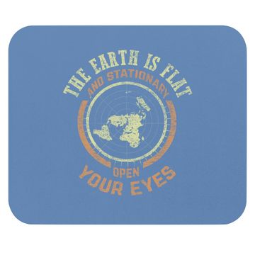 Discover Flat Earth And Stationary Vintage Conspiracy Mouse Pad
